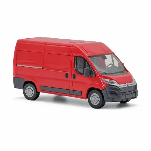 [BU54604] Fourgon Citroën Jumper rouge 2014 - Busch 54604 - HO 1/87
