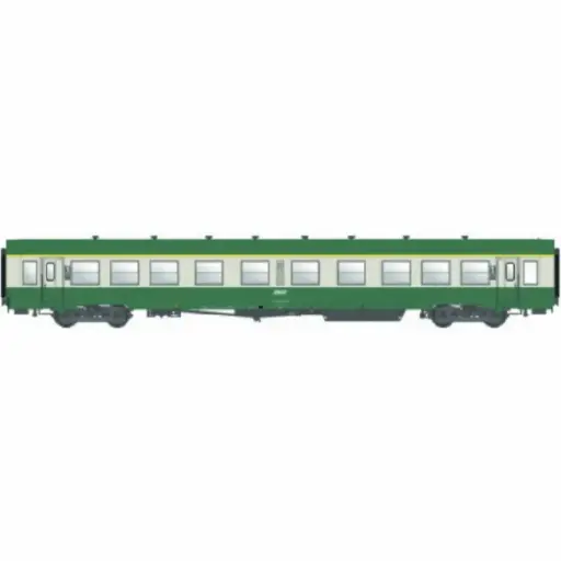 [LS40036] Voiture voyageurs USI livrée verte/grise, At4 U62, logo encadré blanc - Models World 40036 - HO 1/87 - SNCF - Ep IV - 2R