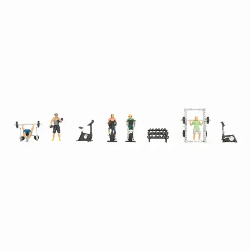 [NO16292] Figurines « Studio de fitness » - Noch 16292 - HO 1/87