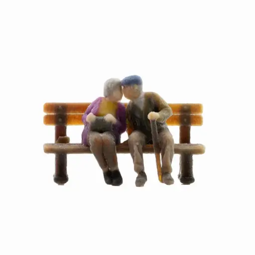 [NO10435] Seniors sur un banc - Noch 10435 - HO 1/87