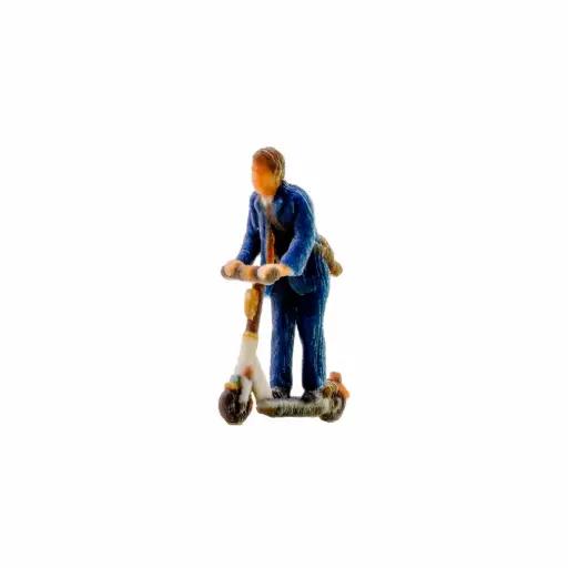 [NO10607] Homme sur trottinette électrique - Noch 10607 - HO 1/87