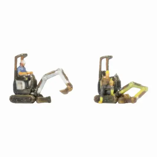 [NO44650] 2 mini-pelles Bobcat E10z - Noch 44650 - Z 1/220