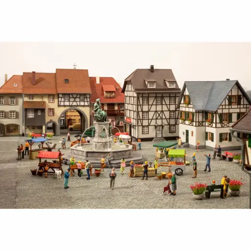 [NO16420] Kit 3D « sur le marché » - Noch 16420 - HO 1/87
