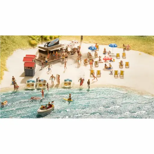 [NO16426] Kit 3D « Sur la plage » - Noch 16426 - HO 1/87