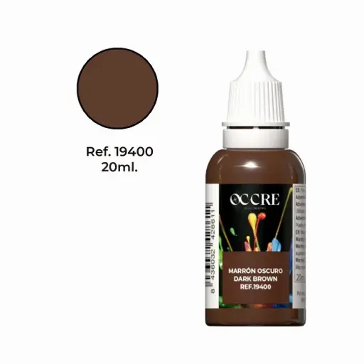 [OC19400] Peinture acrylique marron foncé 20 ml - Occre 19400