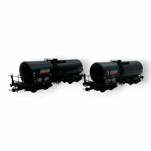 [AL700007] 2 wagons citernes Zaes noir - Albert Modell 700007 - HO 1/87 - RO-CFR - Ep VI - 2R