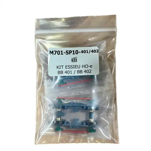 [REM701-SP10-401-402] Kit 2 bogies avec essieux HOe pour BB 401 et BB 402 (VM023 et VM024) - Ree Modèles M701-SP10-401-402 - HOe 1/87 - 2R