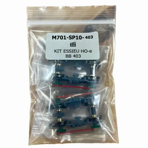 [REM701-SP10-403] Kit 2 bogies avec essieux HOe pour BB 403 (VM022) - Ree Modèles M701-SP10-403 - HOe 1/87 - 2R