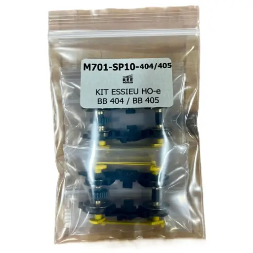 [REM701-SP10-404-405] Kit 2 bogies avec essieux HOe pour BB 404 et BB 405 (VM024 et VM025) - Ree Modèles M701-SP10-404-405 - HOe 1/87 - 2R 