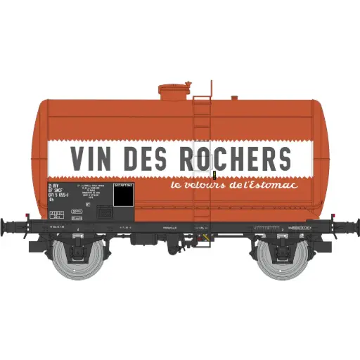 [REWB988] Wagon citerne Fauvet-Girel VIN DES ROCHERS - Ree Modèles WB988 - HO 1/87 - SNCF - Ep IV - 2R