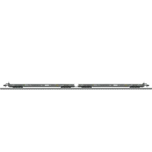[MA47407] Coffret de 2 wagons plats "Route roulante" - Märklin 47407 - HO 1/87 - RAlpin AG - Ep VI - 3R