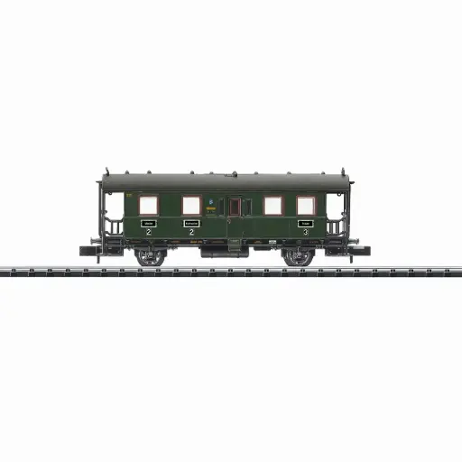 [TR18962] Voiture de tourisme BCi - Minitrix 18962 - N 1/160 - DRB - Ep II - 2R