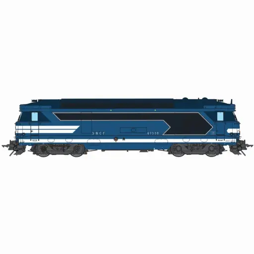 [CH670-08S] Locomotive diesel BB 67338, livrée bleu d’origine à cabine renforcée - Chrezo 670-08S - 0 1/43 - SNCF - Ep IV - Digital sound - 2R