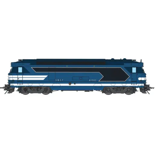 [CH670-07S] Locomotive diesel BB 67303, livrée bleu d’origine à cabine renforcée - Chrezo 670-07S - 0 1/43 - SNCF - Ep IV - Digital sound - 2R