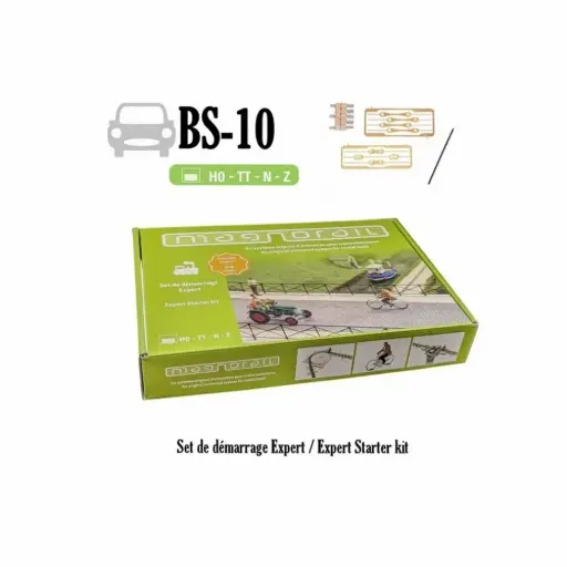 [MABS-10] Coffret de départ Magnorail 3e génération avec 8 curseurs - Magnorail MABS-10 - HO / N / Z / TT