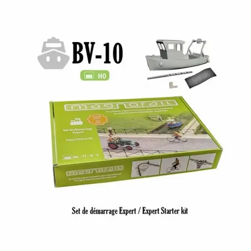 [MABV-10] Coffret de départ Magnorail 3e génération avec un bateau - Magnorail MABV-10 - HO 1/87