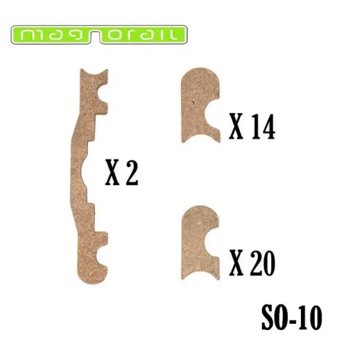 [MASO-10] Habillage de voie pour les coffrets Magnorail Set Basic - Magnorail MASO-10 - HO 1/87