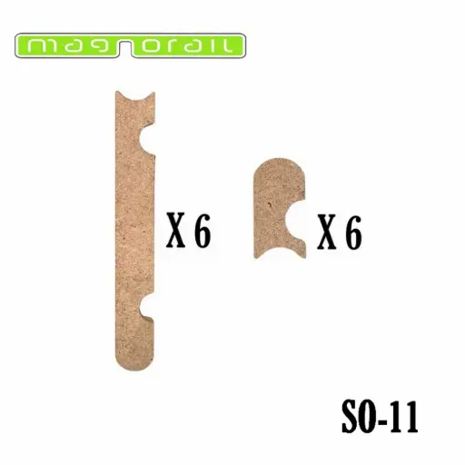 [MASO-11] Habillage de voie 60 cm ligne droite - Magnorail MASO-11 - HO 1/87