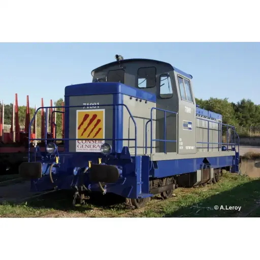 [MI23-05-S002] Locomotive diesel BB 71001 CCI Pyrénées Orientales - Mistral 23-05-S002 - HO 1/87 - SNCF - Ep VIa - Analogique - 2R