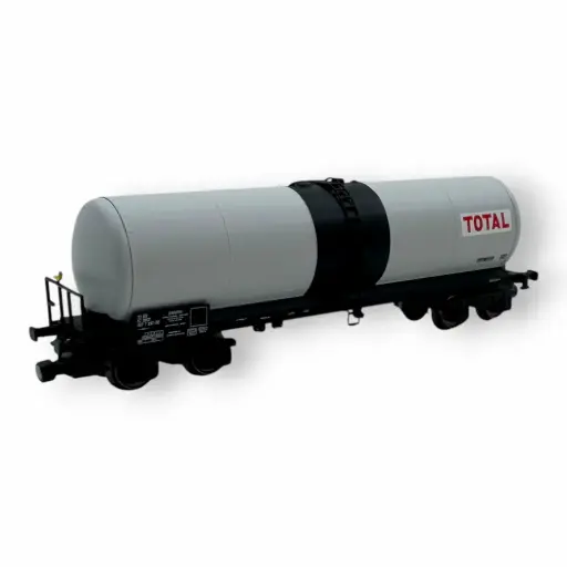 [AZW05-TO2] Wagon citerne longue ANF, TOTAL Simotra gris/noir - Azar Models W05-TO2 - Z 1/220 - SNCF - Ep IV - 2R