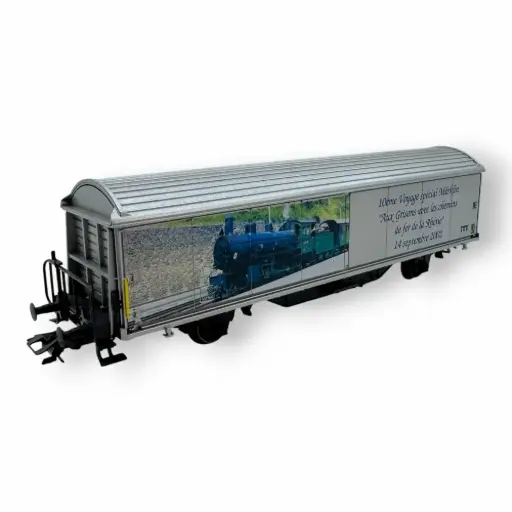 [OZMAVOYAGE] Wagon couvert "10ème voyage spécial Märklin "Aux Grisons avec les chemins de fer de la Rhétie" 14 septembre 2002 - HO 1/87 - 3R