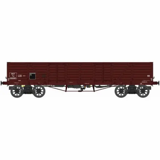 [REWB788] Wagon TP tombereau marron - Ree Modèles WB788 - HO 1/87 - SNCF - Ep IIIb - 2R