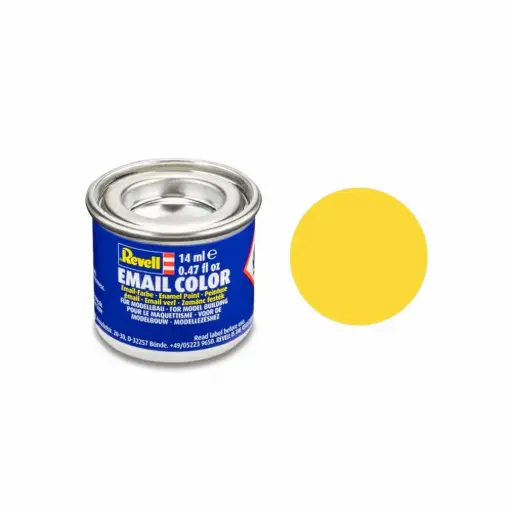 [RERV32115] Peinture acrylique jaune mat à solvant Email Color 14ml - Revell RV32115