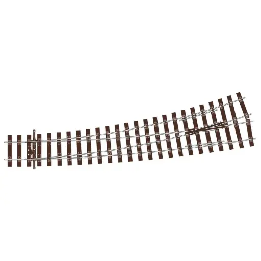 [PESLU1187] Aiguillage à gauche courbe Streamline 258 mm code 75 Bullhead LH Unifrog - Peco SLU1187 - OO 1/76 - 2R