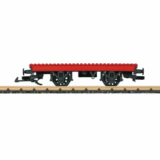 [LG94063] Wagon plat à deux essieux plaque Lego - LGB 94063 - G 1/22,5 - 2R
