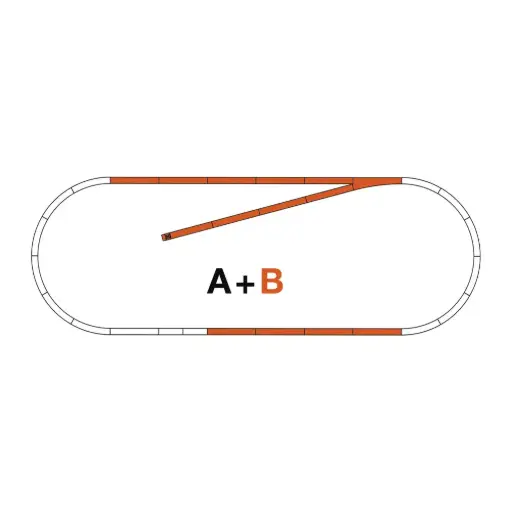 [RO42020] Coffret de rails ROCO LINE B - Roco 42020 - HO 1/87