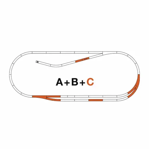 [RO42021] Coffret de voies C ROCO LINE - Roco 42021 - HO 1/87