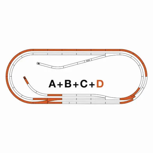 [RO42022] Coffret de voies D ROCO LINE - Roco 42022 - HO 1/87