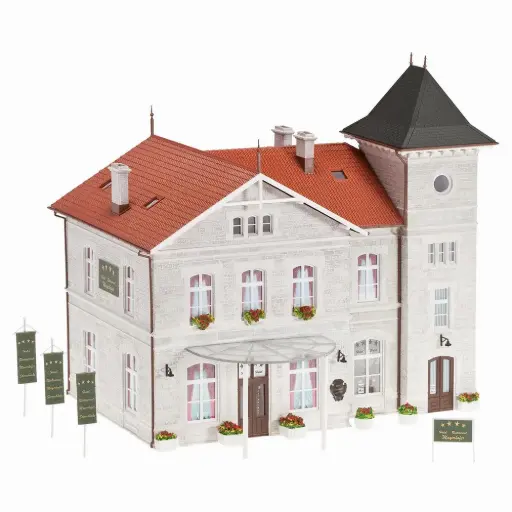 [FA130458] Hôtel avec restaurant gastronomique - Faller 130458 - HO 1/87