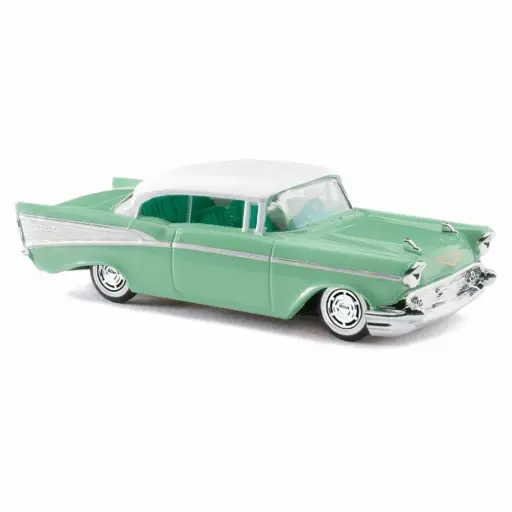 [BU45024] Chevrolet Bel Air '57, verte - Busch 45024 - HO 1/87