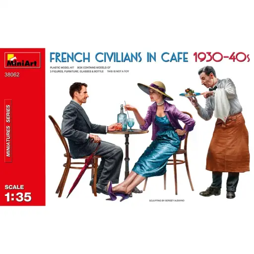 [MI550038062] Civils français dans un café, années 1930-40 - MiniArt 550038062 - 1/35