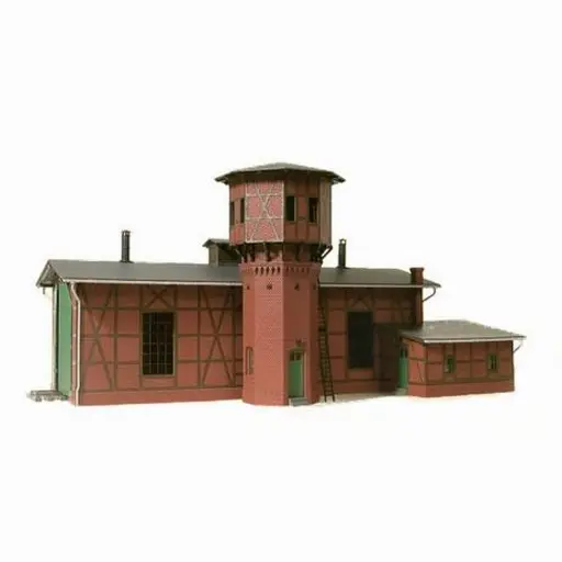 [AU11400] Remise pour 1 locomotive avec château d'eau