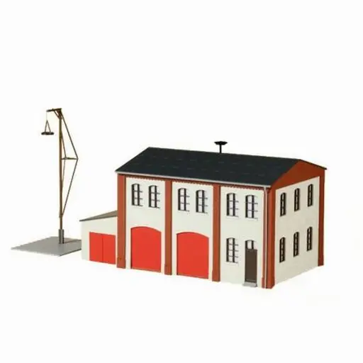 [AU11426] Petite caserne de pompier de village AUHAGEN 11426 - HO 1/87