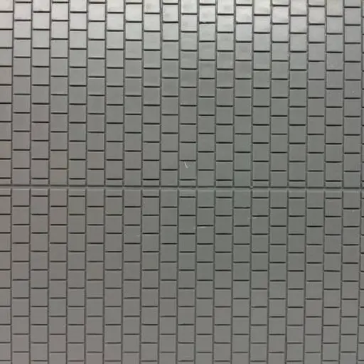 [AU52423] Plaque Plastique Dallage + Trottoir & Rigole - Gris - AUHAGEN 52423 - HO : 1/87