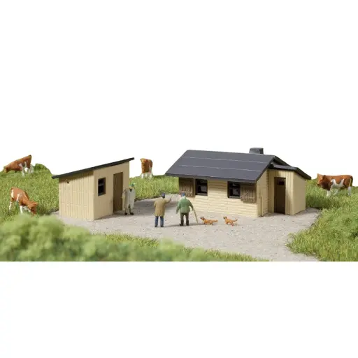 [AU14474] Lot de 2 Hangars de Montagne - Auhagen 14474 - N : 1/160