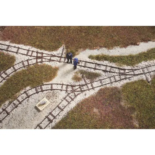 [AU41701] Set de voie en plastique - HO 1/87 - Auhagen 41701