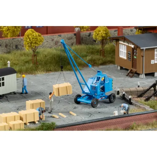 [AU41674] Chargeuse sur roue T170 bleue - AUHAGEN 41674 HO 1/87