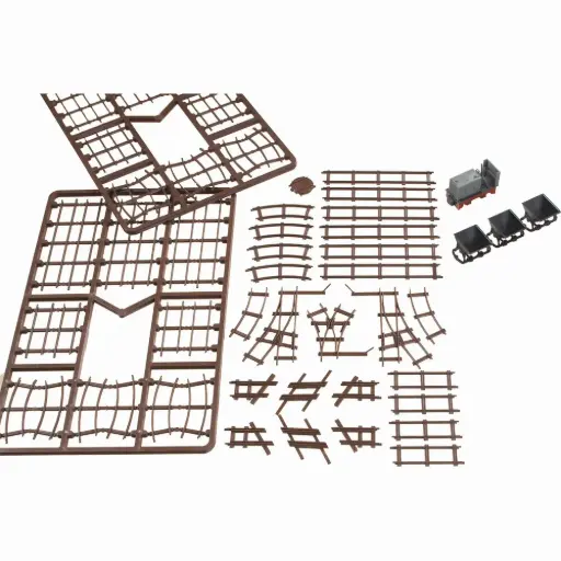 [AU41700] Kit complet "Chemin de fer de campagne" Auhagen 41700 - HOf 1/87