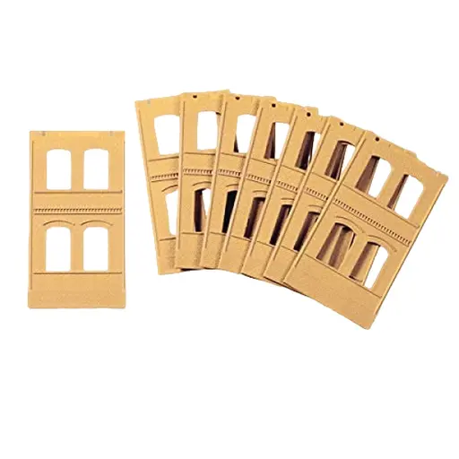 [AU80608] Kit de 8 murs 2322A avec fenêtres Auhagen 80608 - HO : 1/87 - système modulaire