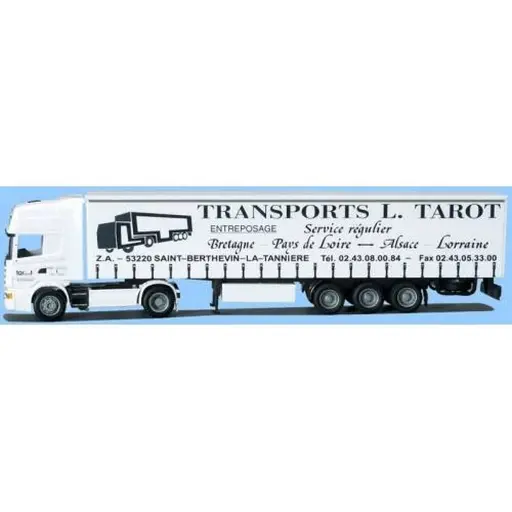 [AW54525] Camion semi-remorque SCANIA 4 R "L. TAROT" - AWM 54525 - HO 1/87
