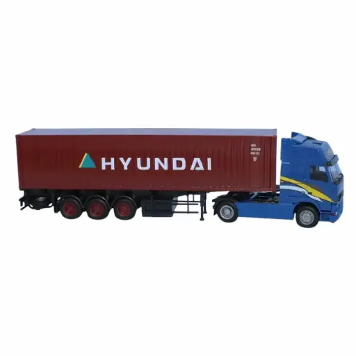 [AW71171] Semi remorque Volvo FH Glob XL aerop, conteneur 40', "Kaiser-Hyundai" - AWM 71171 - HO 1/87