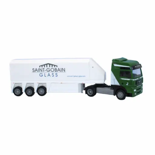 [AW73055] Semi-remorque MAN TGA XXL / Hans Dahmen "Saint Gobain" - AWM 73055 - HO 1/87