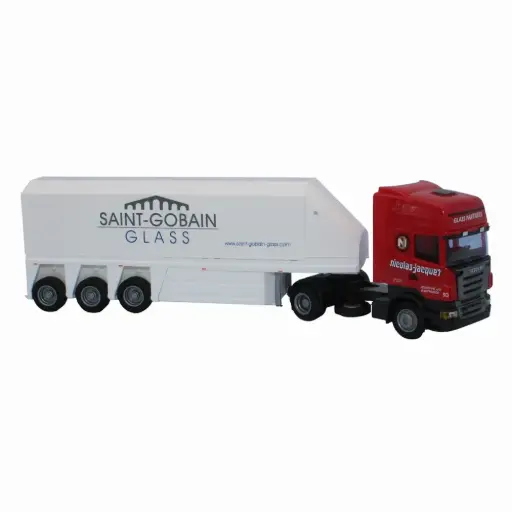 [AW73672] Semi remorque Scania R topline/Aerop, "Saint Gobain" - AWM 73672 - HO 1/87