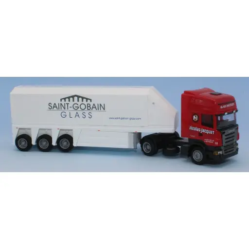 [AW73672] Semi remorque Scania R topline/Aerop, "Saint Gobain" - AWM 73672 - HO 1/87