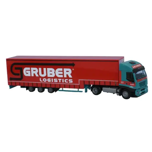 [AW73730] Semi-remorque Iveco Stralis / Jumbo, "Gruber" - AWM 73730 - HO 1/87