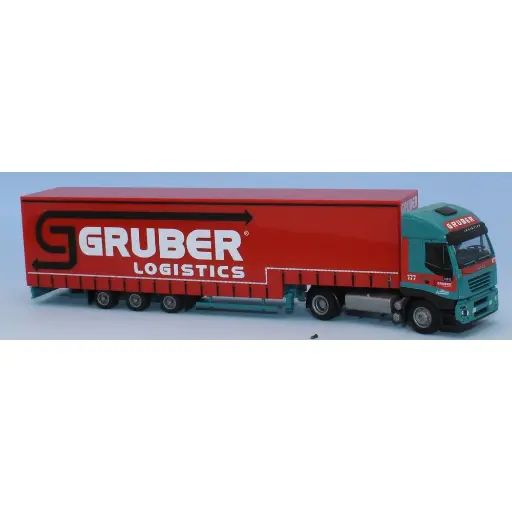 [AW73730] Semi-remorque Iveco Stralis / Jumbo, "Gruber" - AWM 73730 - HO 1/87